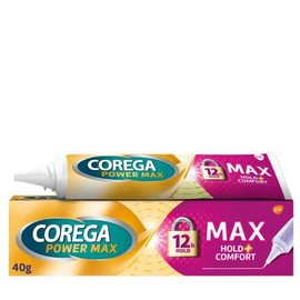 Corega Max Hold & Comfort Fixing Cream for Artificial Dentures, 40gr