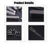 140pcs Stainless Steel Machine Key Assortment kit,Round Ended Feather Key