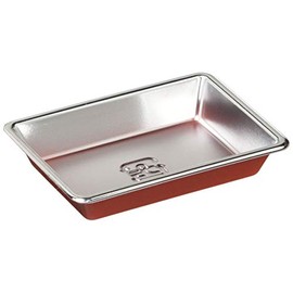 Chuo Kagaku Disposable Containers, Tasting, Standing, Parties, Made in Japan, DX Condiment Dish, Vermilion, 100 Pieces, Approx. 3.0 x 2.2 x 0.5 inches (7.6 x 5.6 x 1.3 cm)