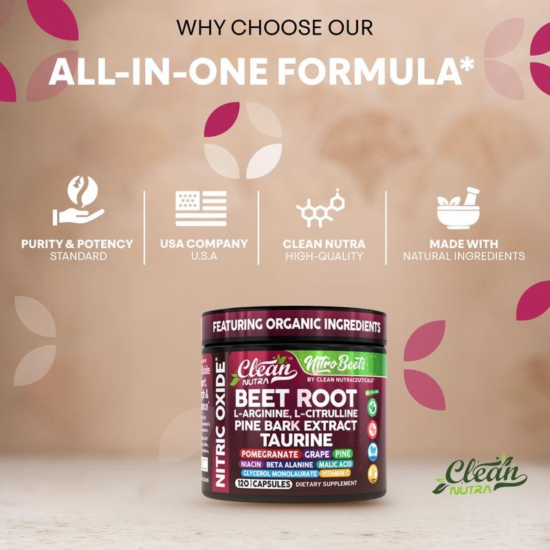 Clean Nutra Nitro Beets – Circulation, Energy & Vascular Health