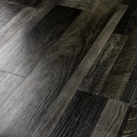 Livelynine 18-Pack 6x36 Peel and Stick Floor Tile Black Reclaimed Wood Luxury Vinyl Plank Flooring Waterproof Dark Wood Floor Tiles for Bathroom Basement Self Adhesive Vinyl Flooring Planks Laminate