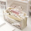 Stylish Pencil Case, Large Capacity, Transparent Large Capacity, 6 Layers,