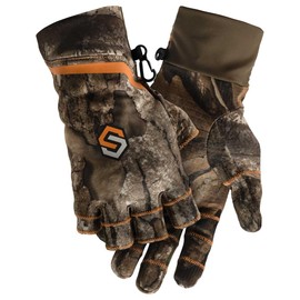 ScentLok Lightweight Camo Customizable Gloves for Hunting (Realtree APX, X-Large)