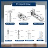 YGCQFH Folding Door Hardware Repair Kit - 2 Sets Repair