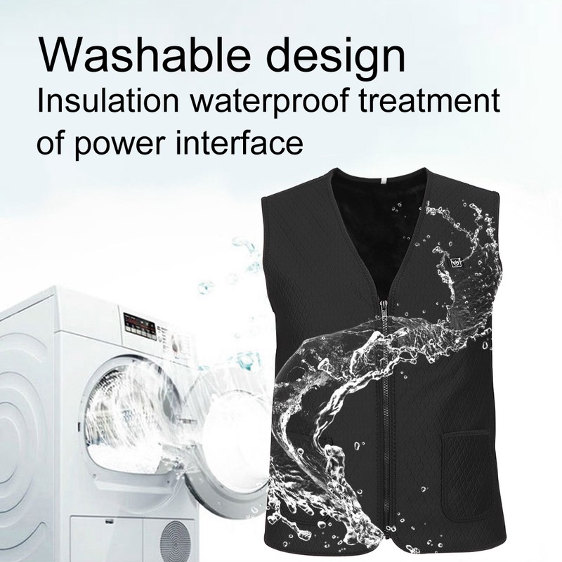 Intelligent Electric Heating Vest Washable Adjustable Warm Keeping Thermal Waistcoat