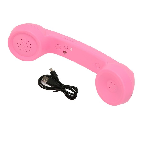 Retro Telephone Handset, Radiation Proof, Rechargeable, HD Speaker and Microphone,