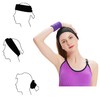 Hanerdun Unisex Sports Headband/Sweatband Cotton Terry for Running, Biking, Jogging,