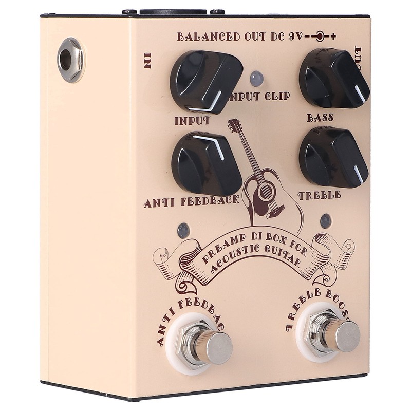 Guitar Preamp Effect Analog Stompbox Pedal Knob Control Audio Accessories