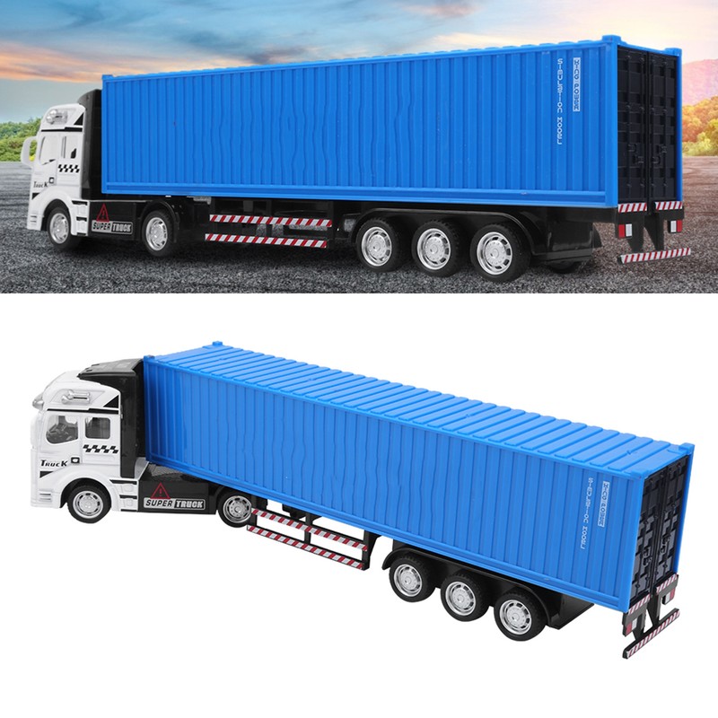 1: 48 Alloy Container Truck Model Toy Highly Simulation Children