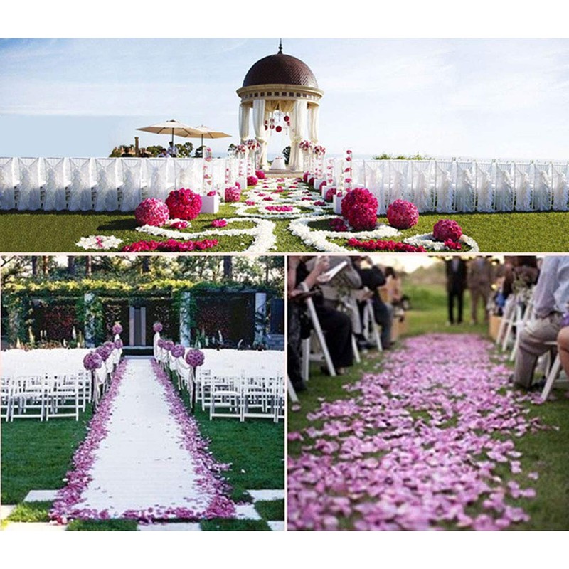 YoungLove 1000 Pcs Non-Woven Artificial Rose Petals Decorated Wedding Flower