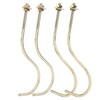2 Set 4pcs Copper Billiards Snooker Pool Table Edge Hook