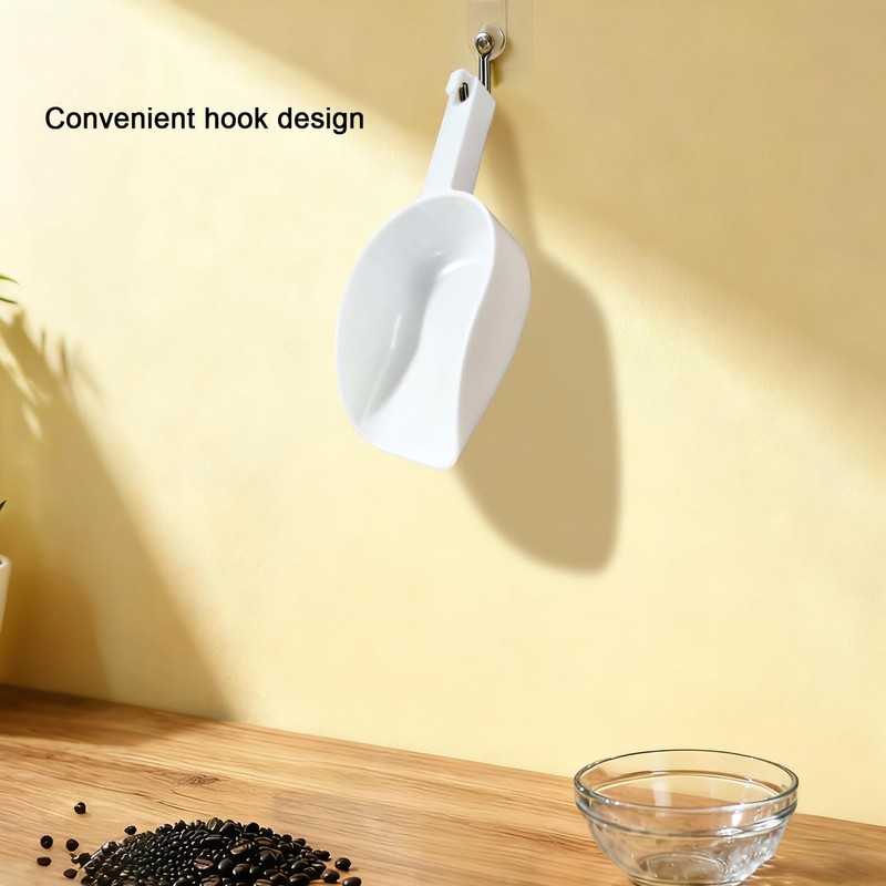 Mini Ice Scoop 6 OZ, Super Durable, Food Grade PP