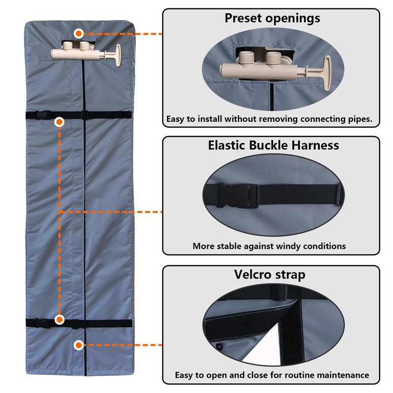 Water Softener Cover for WHES30E/WHES40E Grain Softener, Openable top Easy