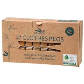 Go Bamboo Bamboo clothes pegs (pack of 20)