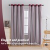 Anytime Home Curtains Blackout and Sheer Layered Solid Window Curtain