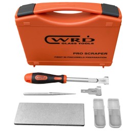 WRD-SKM Pro Scraper – Kit M, Pinchweld Preparation with Moon Blades, Windshield Urethane Removal Scraper kit