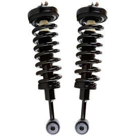 AutoShack Front Complete Struts Coil Springs Assembly Pair of 2 Driver and Passenger Side Replacement for 2004-2007 2008 Ford F-150 2006-2008 Lincoln Mark LT 4.2L 4.6L 5.4L V6 V8 4WD AWD CST100119PR