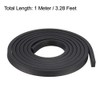 sourcing map Solid Rectangle Rubber Seal Strip 5mm Wide 3mm