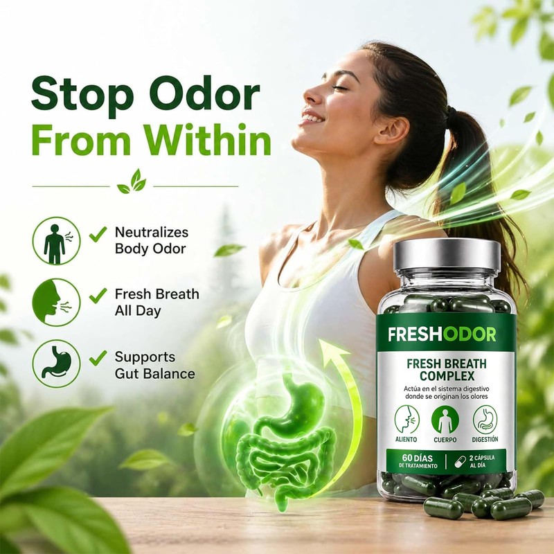 Chlorophyll Capsules, Freshodor Para Mal Aliento with Chlorophyll Mint Parsley,