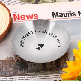 11th Anniversary Giift, 11 Year Anniversary Giifts for Her Him, 11th Wedding Anniversary Giifts, Steel Gifts for 11th Anniversary, Wedding Anniversary Giifts for Couple, Jewelry Tray, Christmas Gifts