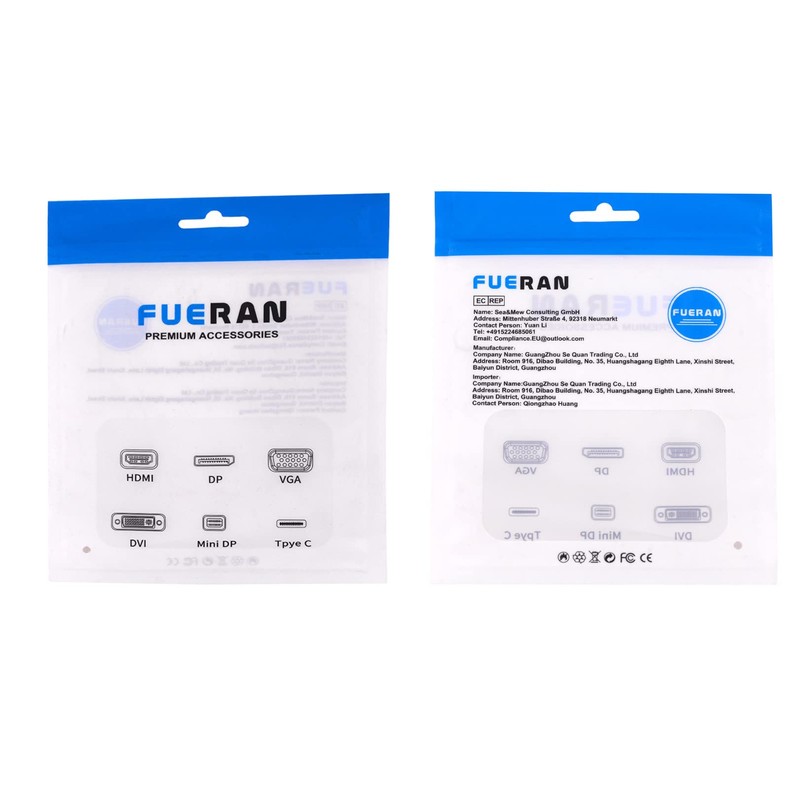 FUERAN Dummy Plug Headless Ghost Display Emulator DDC EDID Emulator