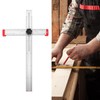T Shaped Ruler Sliding Combination Square 90 45 Degree Angle
