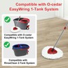 Mop Handle Replacement,4 Section Compatible with O-Cedar Spin Mop Refills