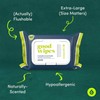 Goodwipes Flushable Butt Wipes, Cedar Scent with Botanicals, Dispenser for