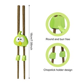 Chopsticks for Children, 18 cm, Learning Wooden Chopsticks, Children's Training Chopsticks, Reusable Chopsticks, for Adults, Beginners, Children, Seniors