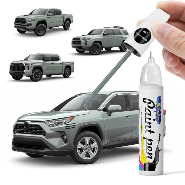 XTryfun 6X3 Lunar Rock Touch Up Paint Compatible with Toyota,