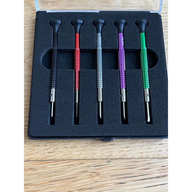 Horotec MSA 01.020-B Set of 5 Screwdrivers with Ball Bearings,
