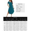 Marvmys Women’s Long Nightdresses Soft Cotton Nightshirt Short Sleeve V