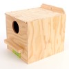Ware Manufacturing Nest Box, Perfectly Sized for Cockatiels, Natural Wood