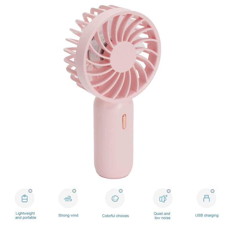 Portable Handheld Fan USB Rechargeable Enhanced Wind Small Fan for