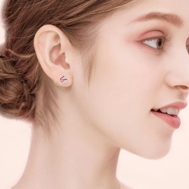 YFN Baseball Earrings Sterling Silver Baseball Heart Stud Earrings Baseball Jewelry Gifts For Women