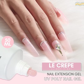 Makartt Poly Nail Gel 50ML Natural Pink Builder Gel Nail Gel Trendy Nail Art Design Nail Extension Gel Salon Nail Easy DIY at Home P-21