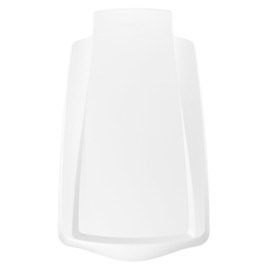 simplehuman 10 Liter / 2.6 Gallon Compact Slim Bathroom or Office Step Trash Can, White Plastic