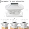 Davinci Lighting Flexfit Solar Outdoor Post Cap Lights - Includes