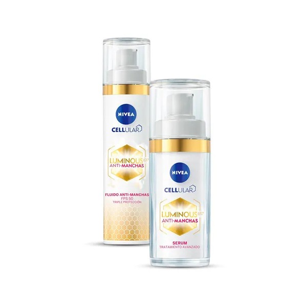 Set De Nivea Fps 50 + Serum Antimanchas Luminous