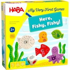 HABA My Very First Games - Here Fishy Fishy! Magnetic Fishing Game Ages 2+ Made in Germany Toddler Games, Learning Toys, Preschool Toys