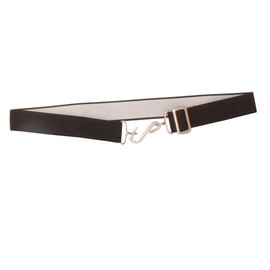 Britwear Adult Men Plain Adjustable Elastic S Hook Snake Belt (MADE IN UK) Main Colour:Black