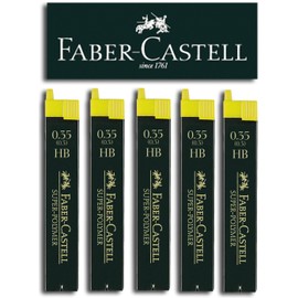 Faber-Castell Super-Polymer Pencil Case (5 Tubes, 0.35 HB)