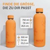 INSTICK Carrot Insulated Flask, 500 ml, Stainless Steel Water Bottle