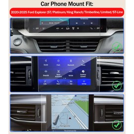 Car Phone Mount for 2020-2025 Ford Explorer (XLT/ST/ST-Line/Limited/Timberline/King Ranch/Platinum), for MagSafe Magnetic Air Vent Phone Holder Accessories