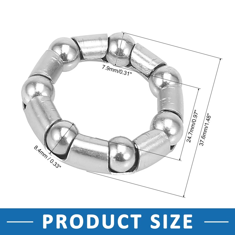 A ABSOPRO 37.6mm x 7 Bicycle Ball Bearings Crank Wheel