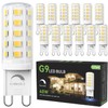 TJOY 12 Pack Dimmable G9 LED Bulb 4W Equivalent 40