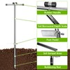 ZUIWAN 40 INCH Soil Sample Probe,Stainless Steel t-Style Handle Soil