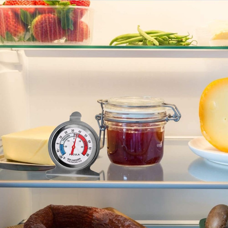 4PACK Refrigerator Thermometer -30-30 deg C/-20-80 deg F, Classic Fridge