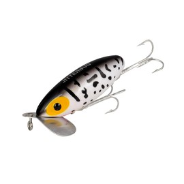 Arbogast Jitterbug Topwater Bass Fishing Lure - Excellent for Night Fishing, Coach Dog, G630 (2 in, 1/4 oz)
