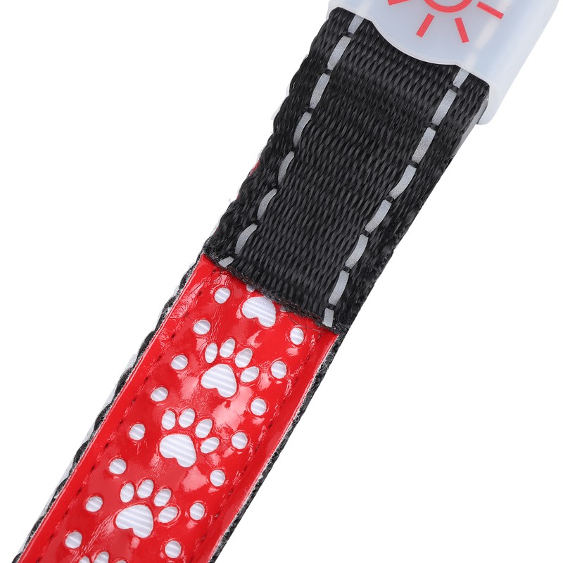 LED Pet Adjustable Collar USB Rechargeable Soft Dog Lighting Night